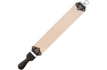 Image of Herold Solingen Razor Strop Oil/Nat Leather Folding Knife,Stacked Leather Handle HS195J