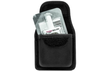 Image of HERO'S PRIDE Ballistic Opioid Antidote Nasal Spray Case w/Hidden Snap, Slide-On Backing, Black, 1119-2