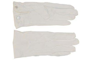Image of HEROS PRIDE Parade Slip-on Gloves - Nylon Stretch W/ Raised Pointing - White - 8782W-M1