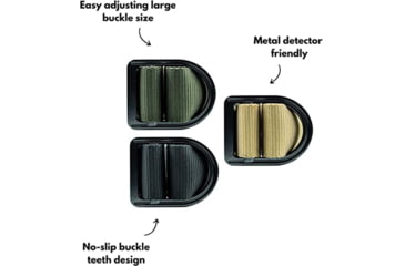 Image of HEROS PRIDE Tactical Duty Belt - 1.75, Black - 1345X-9-XL-42