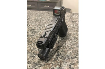 Image of Herrington Arms HC92P V2 Glock Gen 4/5 Compensator, Fins, Black, HC92P-V2-BL