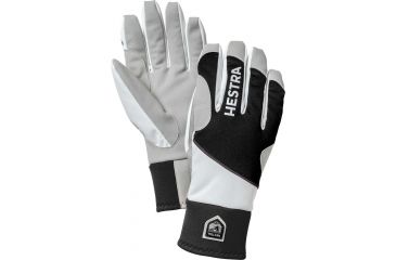 Image of Hestra 5-Finger Comfort Tracker - Mens-Black/Off White-10