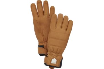 Image of Hestra Alpine Leather Primaloft 5 Finger Glove, Cork, 6, 31440-710-06