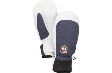 Image of Hestra Amy Leather Patrol Mitt - Mens-Navy-7