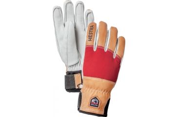 Image of Hestra Army Leather Abisko Glove - Men's-Red-10