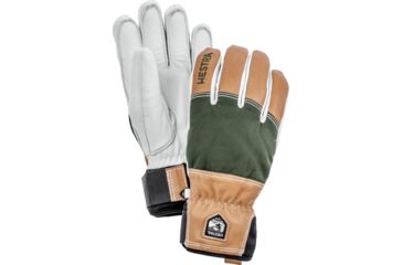 Image of Hestra Army Leather Abisko Glove - Mens-Dark Green-7