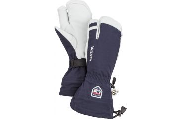 Image of Hestra Army Leather Heli Ski  3 Finger, Navy, 9 30572-280-9