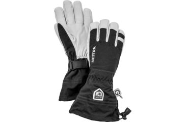 Image of Hestra Army Leather Heli Ski 5 Finger Glove, Black, 5, 30570-100-5