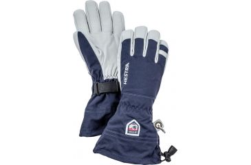Image of Hestra Army Leather Heli Ski Glove, Navy, 9 30570-280-9
