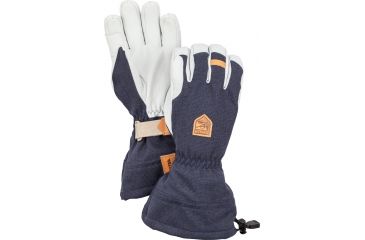 Image of Hestra Army Leather Patrol Gauntlet - Mens-Navy-7