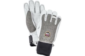 Image of Hestra Army Leather Patrol Glove - Men's-Light Grey-6