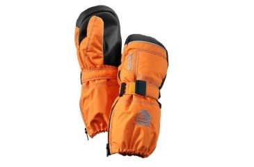 Image of Hestra Baby Zip Long Mitts - Kid's-3-Light Orange
