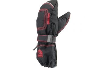 Image of Hestra Baby Zip Long Mitts - Kid's-Black-2