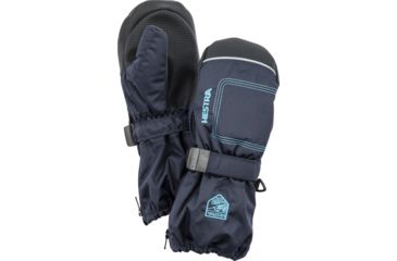Image of Hestra Baby Zip Long Mitts - Kids-Dark Navy-1