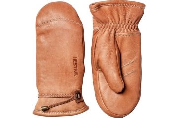 Image of Hestra Deerskin Lambfur Mitt - Mens-Cork-6