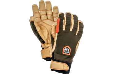 Image of Hestra Ergo Grip Active 5 Finger Glove - Unisex, Dark forest / Natural brown, 6, 32950-861700-06