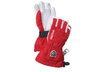 Image of Hestra Heli Ski Jr Glove - Kids-Red-3