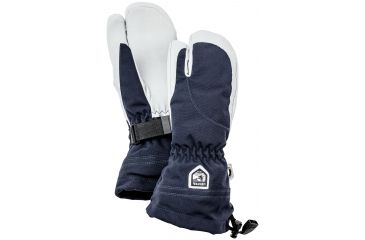 Image of Hestra Heli Ski Three Finger Glove - Womens-Navy/Off White-6