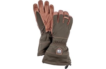 Image of Hestra Hunters Gauntlet CZone 5 Finger Glove - Unisex, Dark forest, 7, 38600-861-07