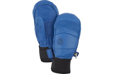 Image of Hestra Leather Fall Line Mitt, Royal Blue, 6, 31471-250-6
