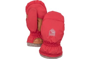 Image of Hestra My First Basic Mittens - Kid's, Light red, 01, 36921-550-01