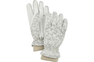 Image of Hestra Primaloft Rib Knit Glove - Women's, Offwhite Print, 05, 32610-029-05