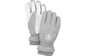 Image of Hestra Primaloft Rib Knit Glove - Womens-Light Grey-5
