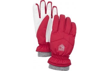 Image of Hestra Primaloft Rib Knit Glove - Womens-Red-9