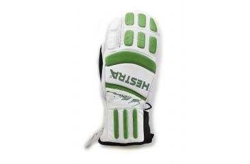 Image of Hestra Seth Morrison 3-Finger Pro Glove Clearance - Men's-White/ Light Green-8