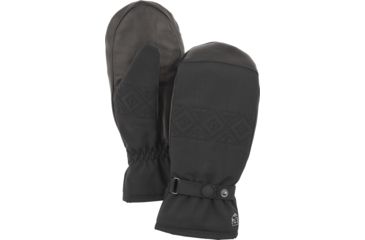 Image of Hestra Swisswool Inverno Mittens - Women's, Black, 06, 31021-100-06