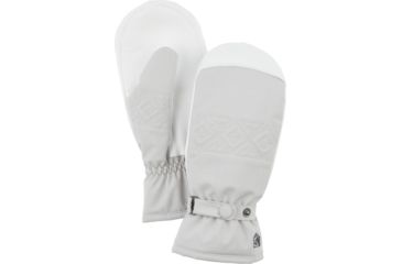 Image of Hestra Swisswool Inverno Mittens - Women's, Pale grey, 06, 31021-310-06