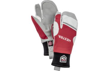 Image of Hestra Windstopper Race Tracker 3-Finger Glove - Mens-Red-11