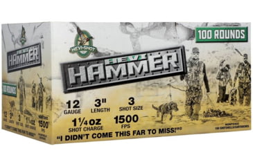 Image of HEVI-Shot 12 Gauge 1 1/4oz 3in Shotgun Ammo, 3 Shot, 100 Rounds, HS28103