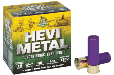 Image of HEVI-Shot HEV-Metal Longer Range 16 Gauge 1oz 2-3/4in Shotgun Ammo, BB Shot, 25 Rounds, HS31688