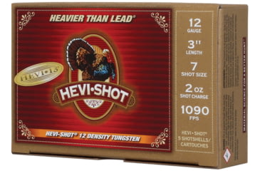 Image of HEVI-Shot HEVI-13 Turkey 12 Gauge 2oz 3in Shotgun Ammo, 7 Shot, 5 Rounds, HS43027