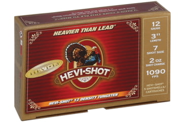 Image of HEVI-Shot HEVI-13 Turkey 12 Gauge 2oz 3in Shotgun Ammo, 7 Shot, 5 Rounds, HS43027