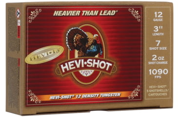 Image of HEVI-Shot HEVI-13 Turkey 12 Gauge 2oz 3in Shotgun Ammo, 7 Shot, 5 Rounds, HS43027