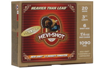 Image of HEVI-Shot HEVI-13 Turkey 20 Gauge 1 1/4oz 3in Shotgun Ammo, 6 Shot, 5 Rounds, HS306