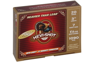 Image of HEVI-Shot HEVI-13 Turkey 20 Gauge 1 1/4oz 3in Shotgun Ammo, 7 Shot, 5 Rounds, HS307