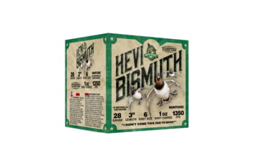 Image of HEVI-Shot Hevi Bismuth 28 Gauge 3in Shotgun Ammo, 6 Bismuth Shot, 1oz, 25 Rounds, HS18436