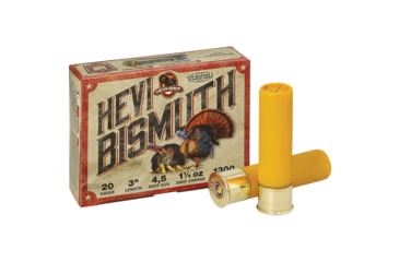 Image of HEVI-Shot HEVI-Bismuth Turkey 20 Gauge 1 1/4oz 3in Shotgun Ammo, Shot 4&amp;5, 5 Rounds, HSBT420045