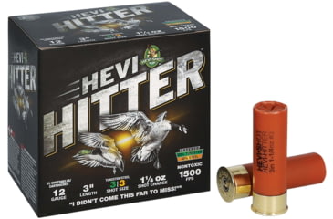 Image of HEVI-Shot Hevi-Hitter 12 Gauge 1-1/4Oz 3 inch Shotgun Ammo, #3, 25 Rounds, HS28033