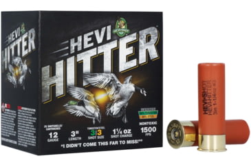 Image of HEVI-Shot Hevi-Hitter 12 Gauge 1-1/4oz 3in Shotgun Ammo, #3, 25 Rounds, HS28033