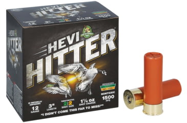 Image of HEVI-Shot HEVI-Hitter 12 Gauge 1 1/4oz 3in Shotgun Ammo, 2 Shot, 25 Rounds, HS28022