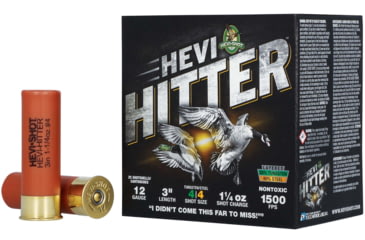 Image of HEVI-Shot HEVI-Hitter 12 Gauge 1 1/4oz 3in Shotgun Ammo, 4 Shot, 25 Rounds, HS28044