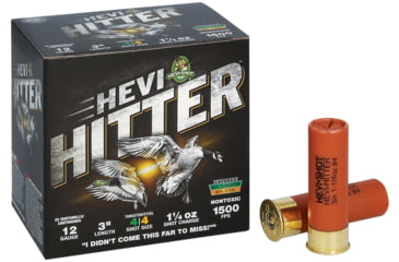Image of HEVI-Shot HEVI-Hitter 12 Gauge 1 1/4oz 3in Shotgun Ammo, 4 Shot, 25 Rounds, HS28044