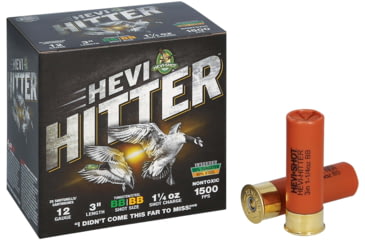 Image of HEVI-Shot HEVI-Hitter 12 Gauge 1 1/4oz 3in Shotgun Ammo, BB Shot, 25 Rounds, HS28288