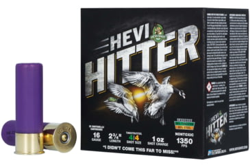Image of HEVI-Shot HEVI-Hitter 16 Gauge 1oz 2-3/4in Shotgun Ammo, 4 Shot, 25 Rounds, HS29164