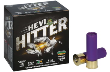 Image of HEVI-Shot HEVI-Hitter 16 Gauge 1oz 2-3/4in Shotgun Ammo, 4 Shot, 25 Rounds, HS29164
