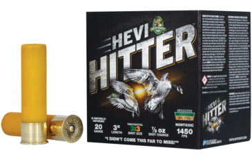 Image of HEVI-Shot Hevi-Hitter 20 Gauge 7/8Oz 3 inch Shotgun Ammo, #3, 25 Rounds, HS29033